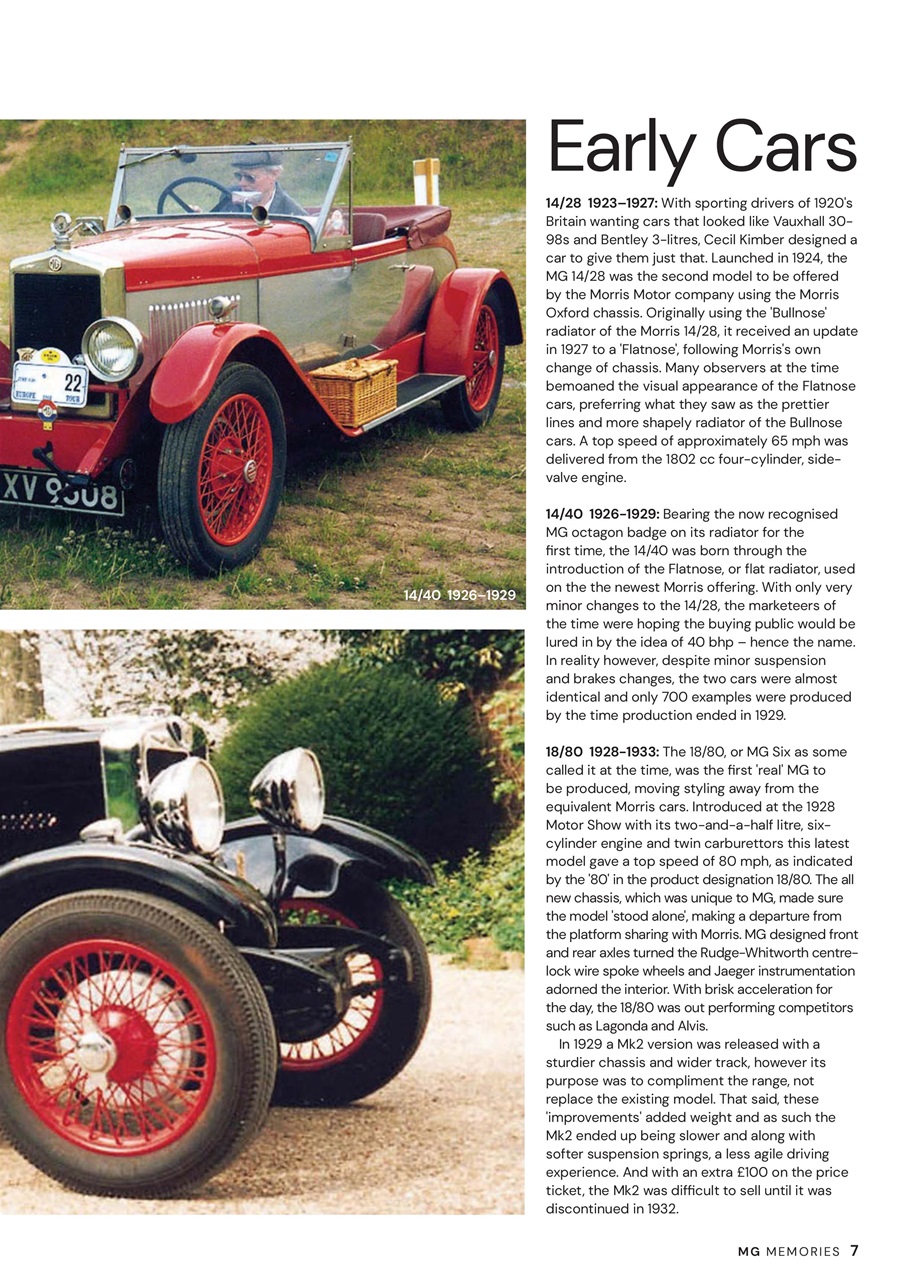 MG Memories Preview Pages