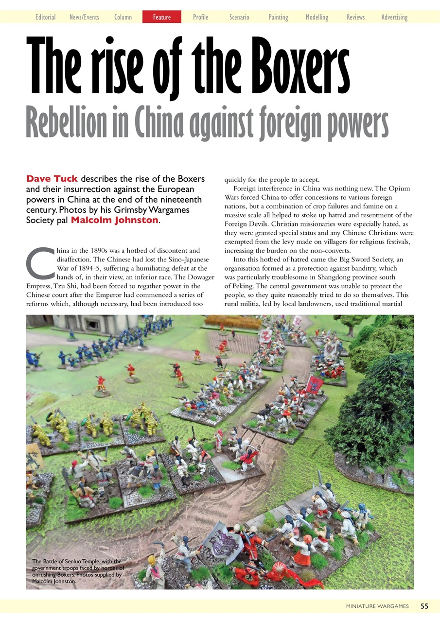 Miniature Wargames Preview Pages