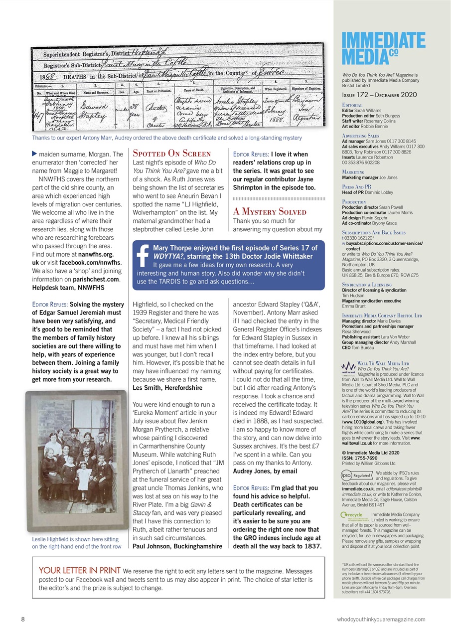 Who Do You Think You Are? Preview Pages