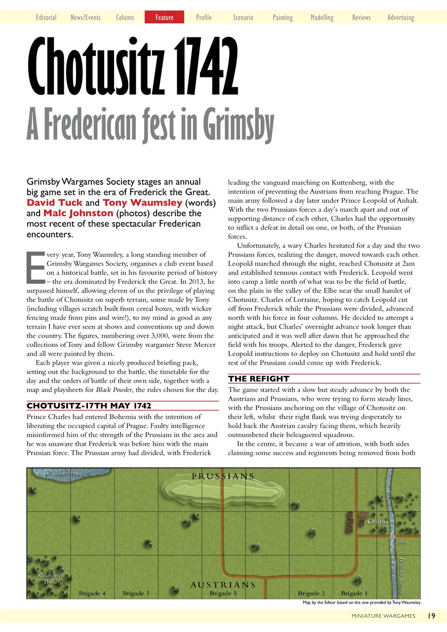 Miniature Wargames Preview Pages