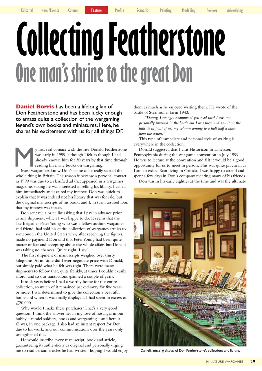Miniature Wargames Preview Pages