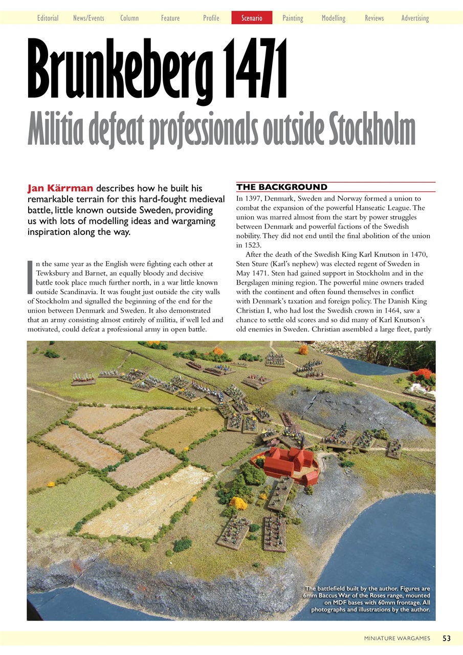 Miniature Wargames Preview Pages