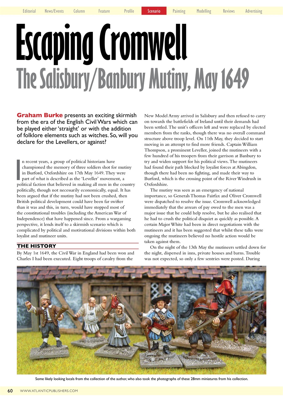 Miniature Wargames Preview Pages