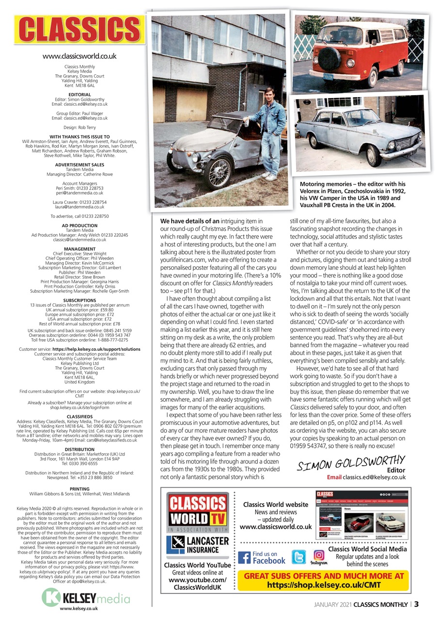 Classics World Preview Pages