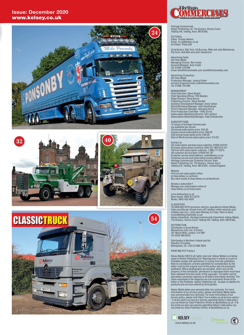 Heritage Commercials Magazine Preview Pages