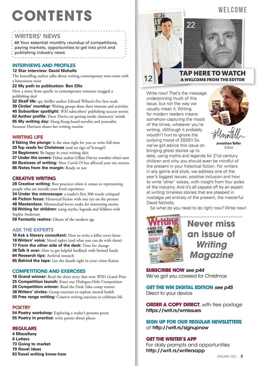 Writing Magazine Preview Pages