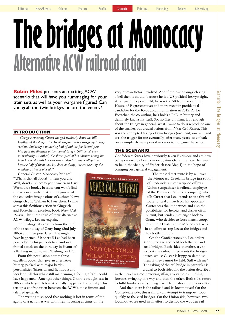Miniature Wargames Preview Pages