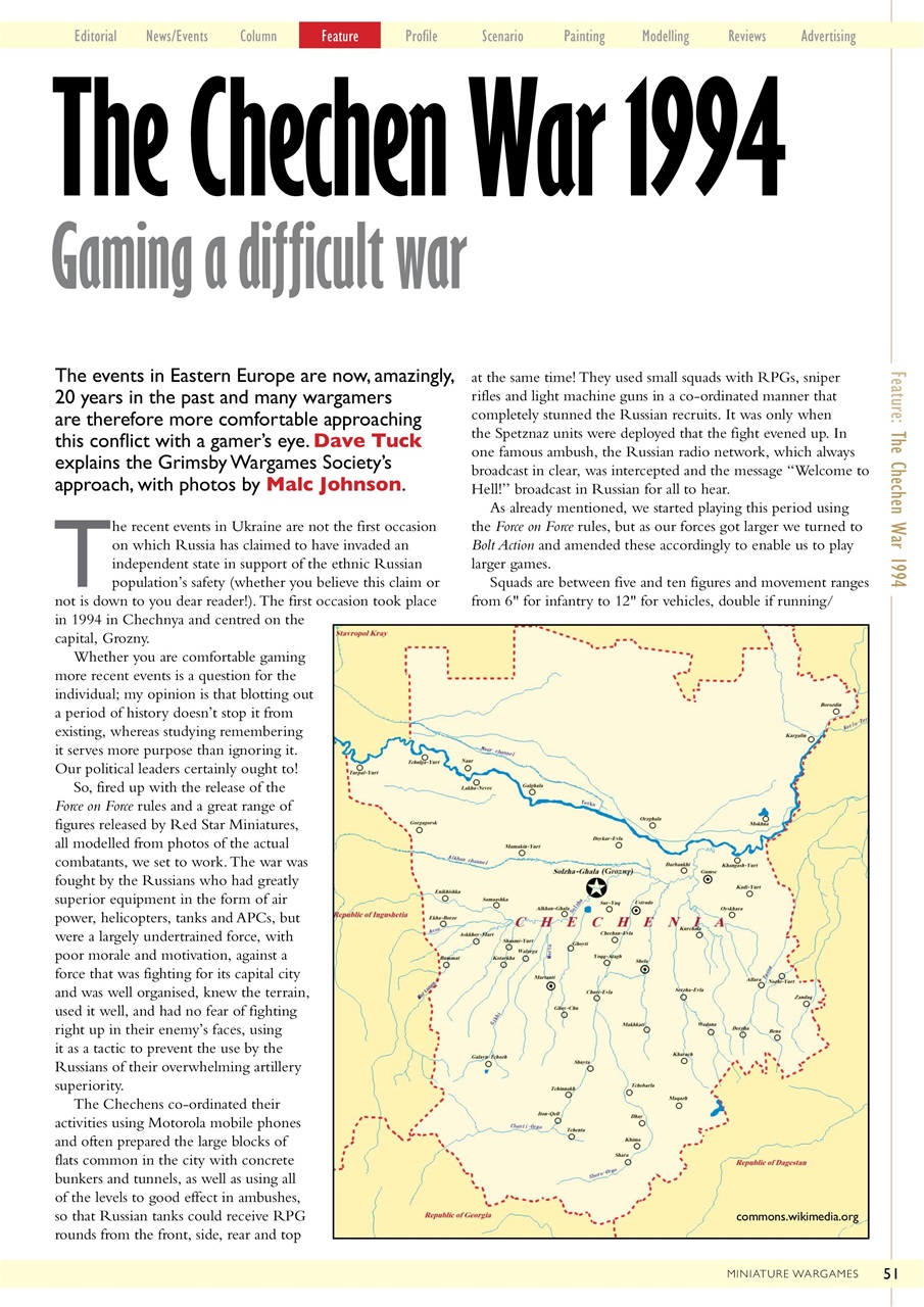Miniature Wargames Preview Pages
