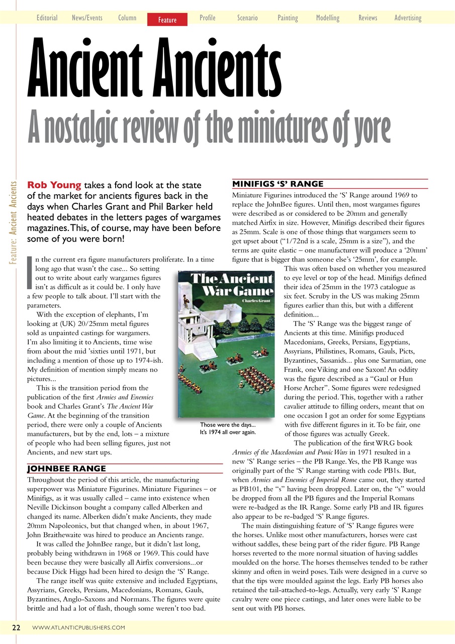 Miniature Wargames Preview Pages