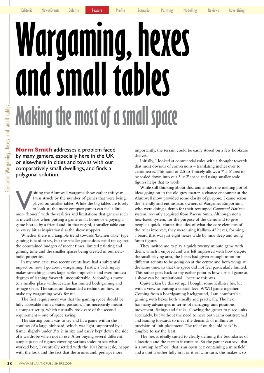 Miniature Wargames Preview Pages