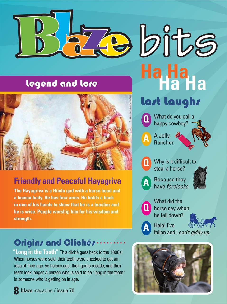 Blaze Magazine For Horse Crazy Kids Preview Pages