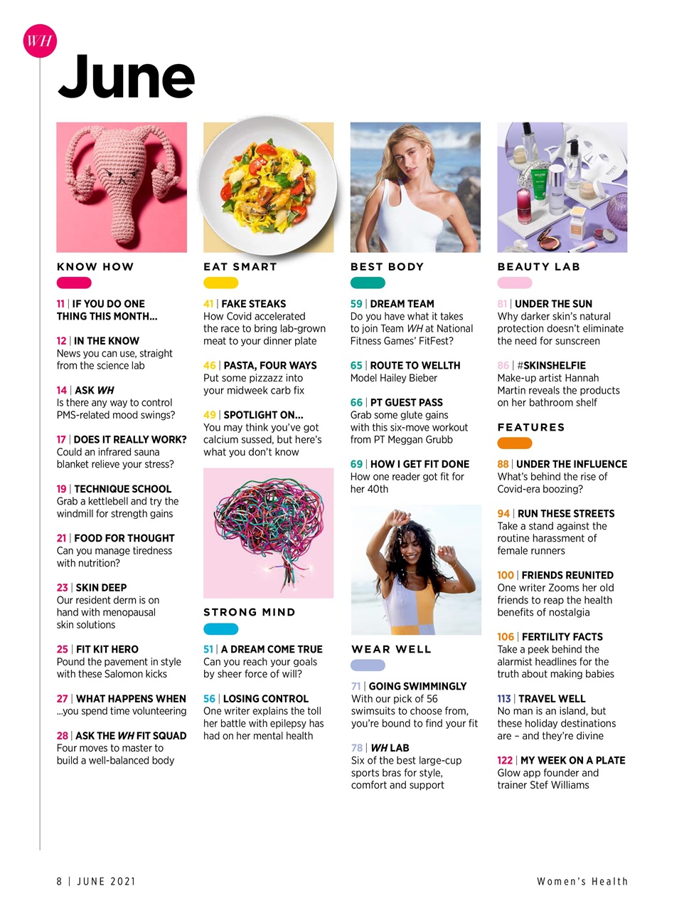 Women's Health Preview Pages