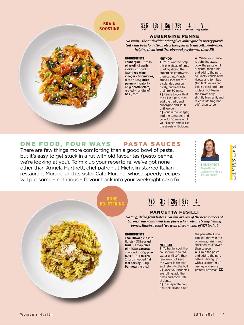 Women's Health Preview Pages