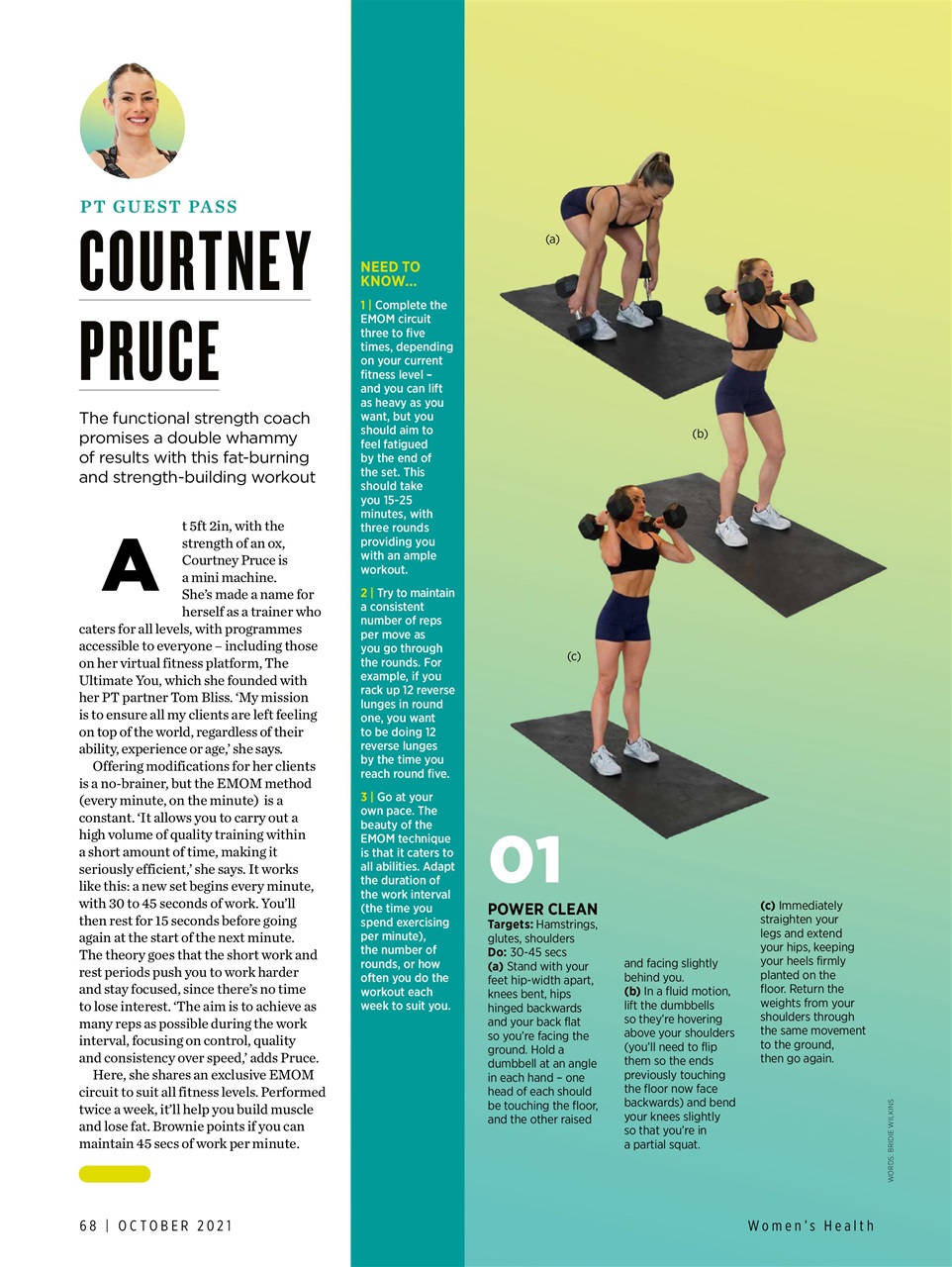 Women's Health Preview Pages