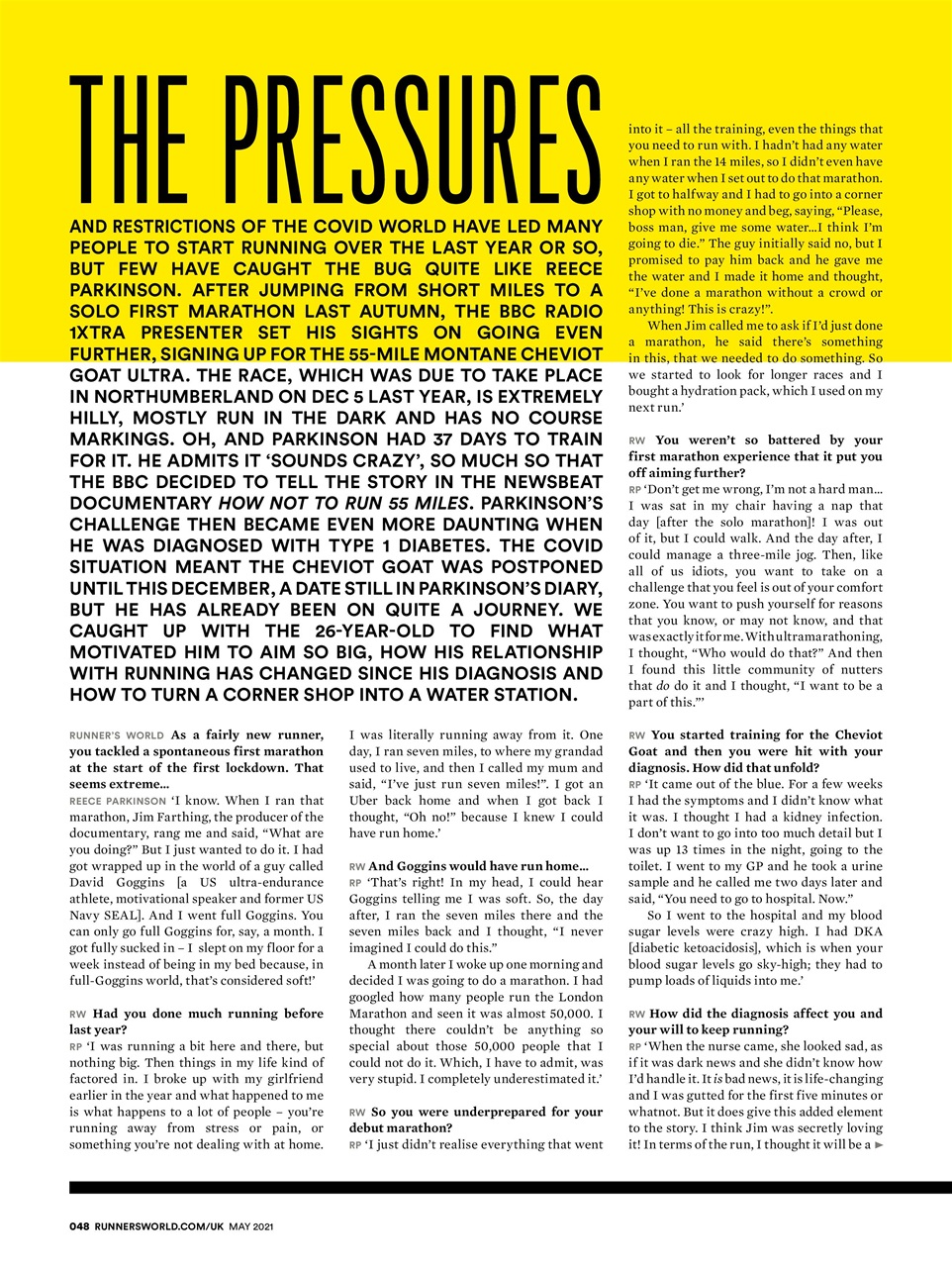 Runner's World Preview Pages