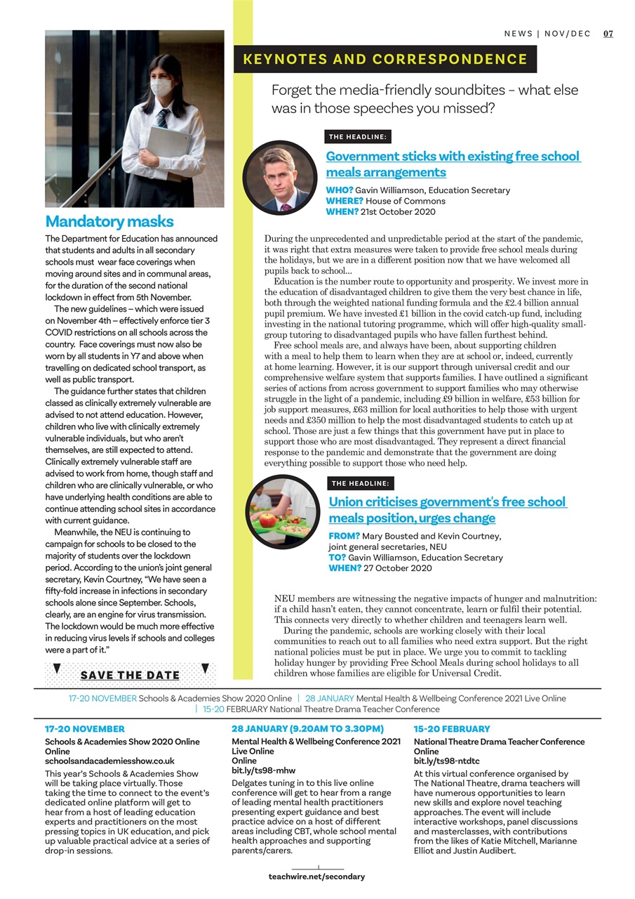 Teach Secondary Preview Pages