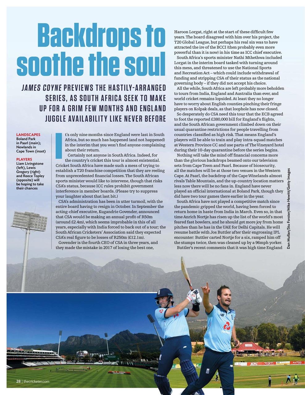 The Cricketer Magazine Preview Pages