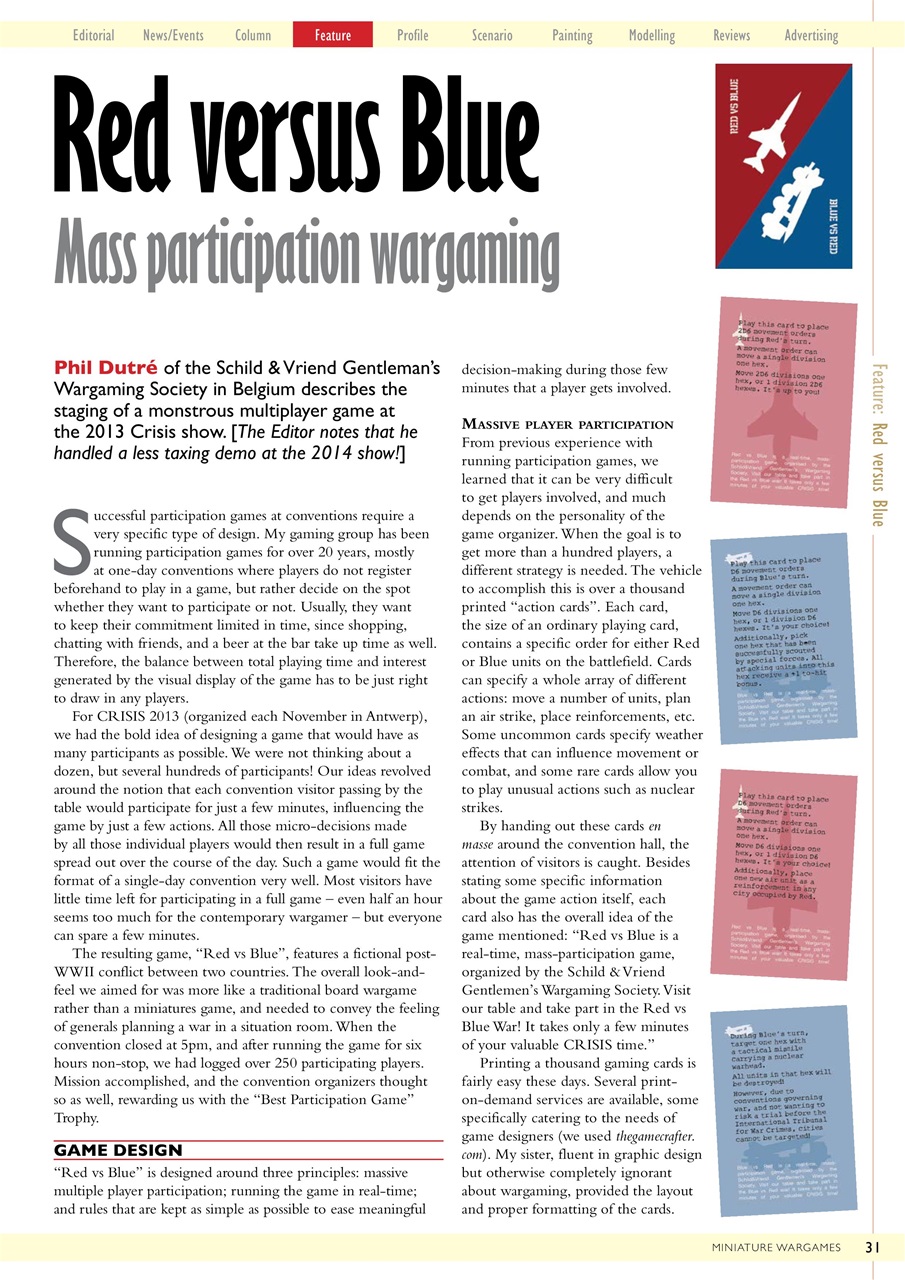 Miniature Wargames Preview Pages