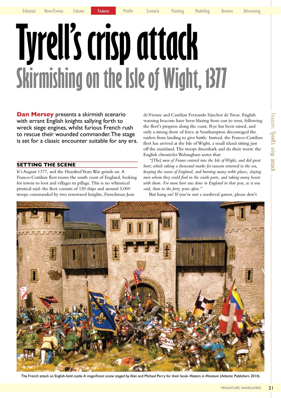 Miniature Wargames Preview Pages