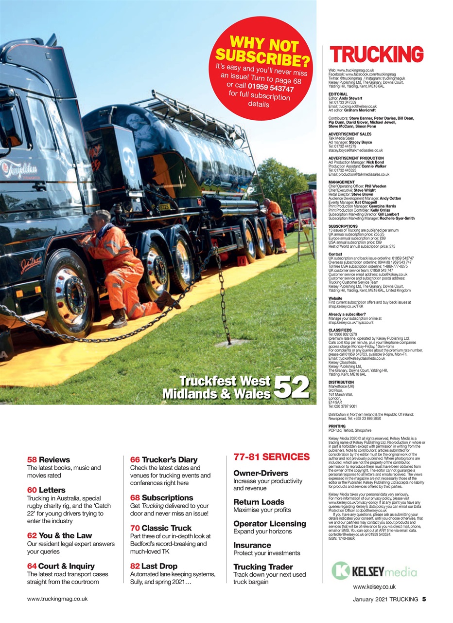 Trucking Magazine Preview Pages