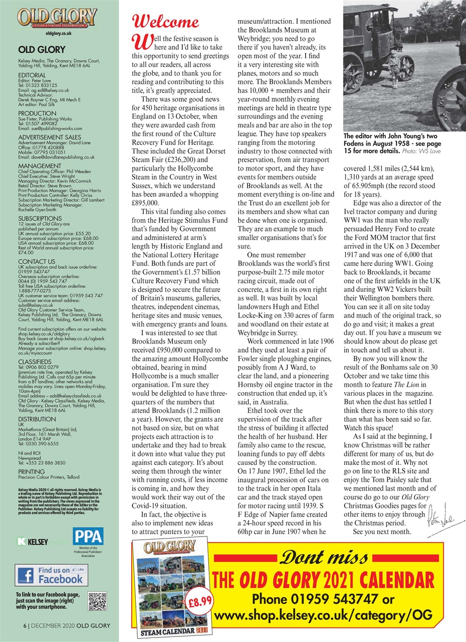 Old Glory Magazine Preview Pages