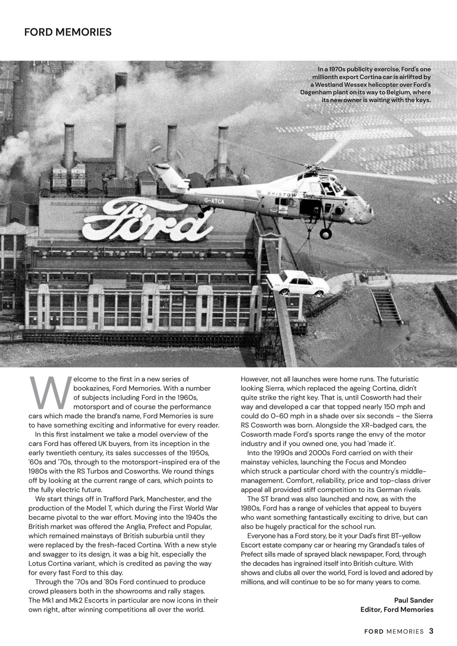 Ford Memories Preview Pages