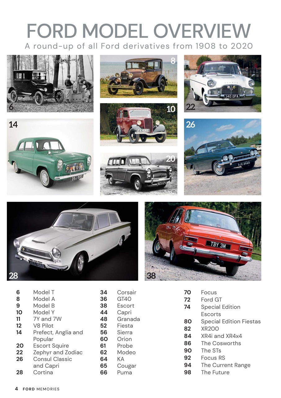 Ford Memories Preview Pages