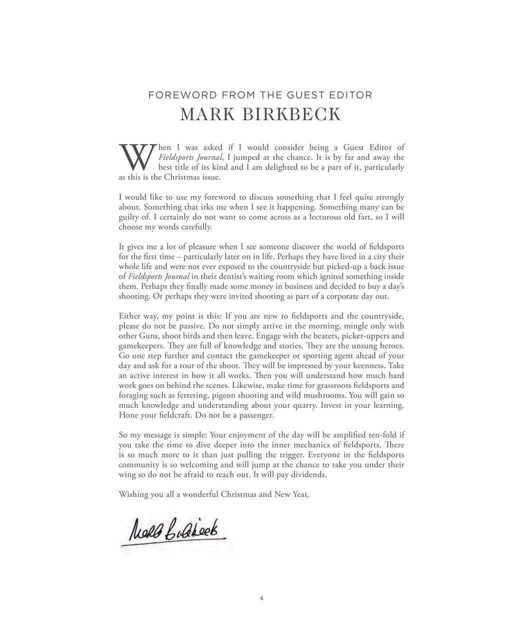 Fieldsports Journal Preview Pages
