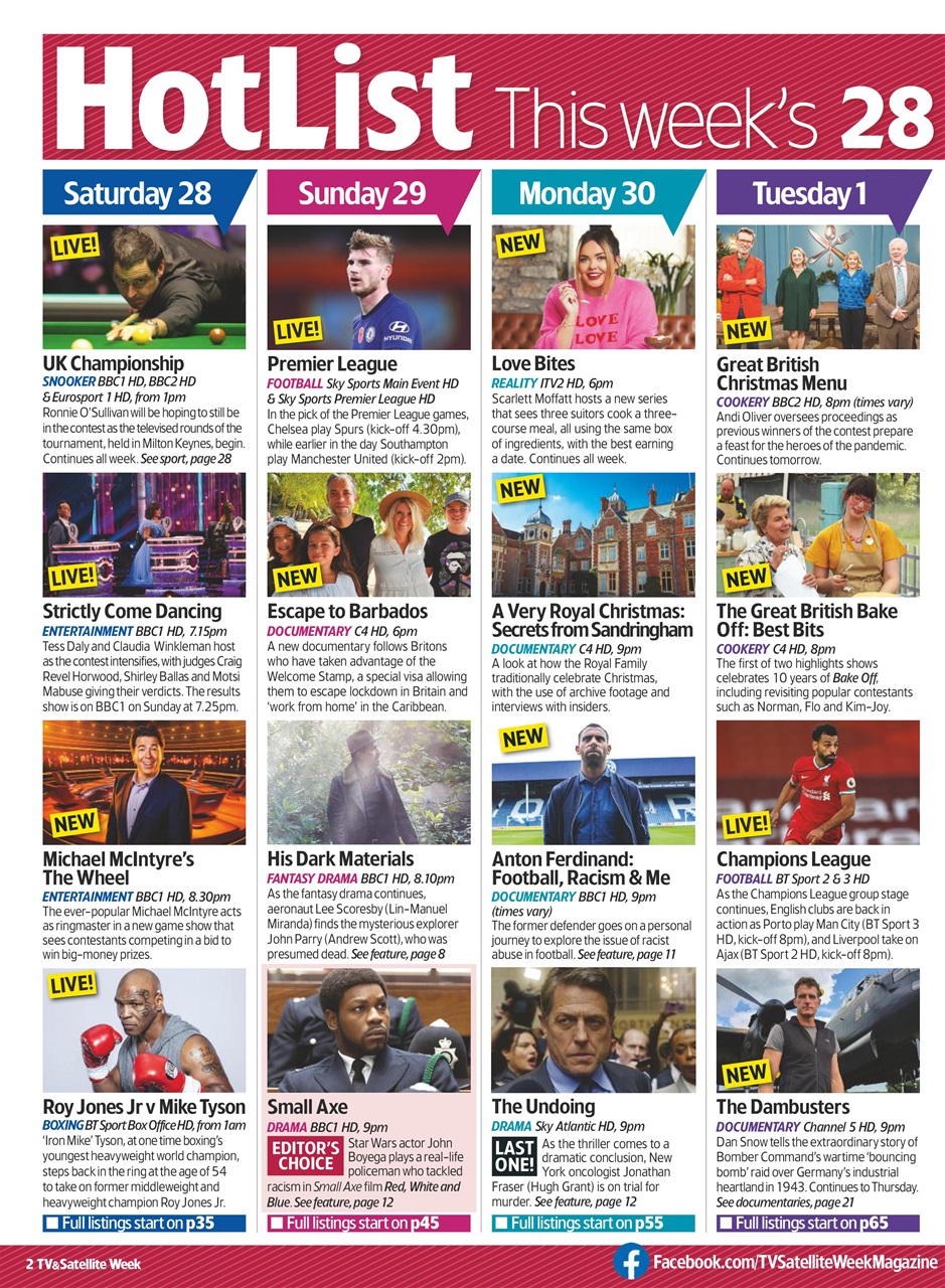 TV & Satellite Week Preview Pages