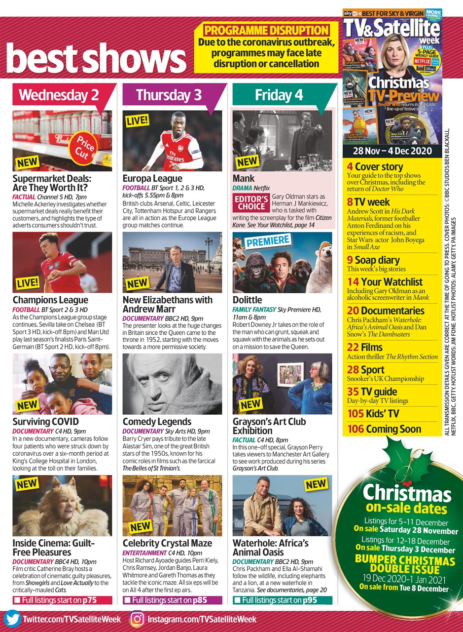 TV & Satellite Week Preview Pages
