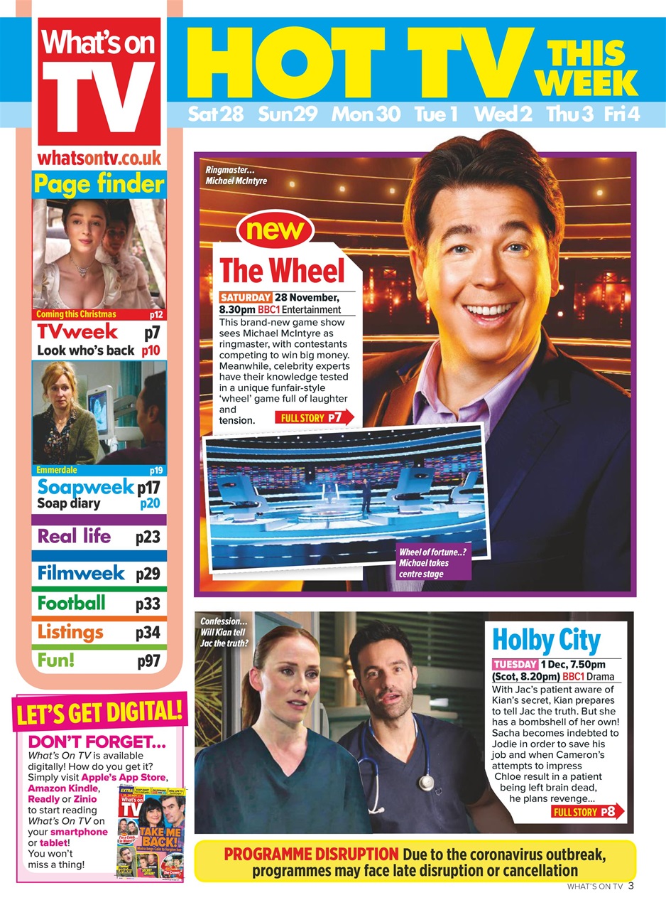What's on TV Preview Pages