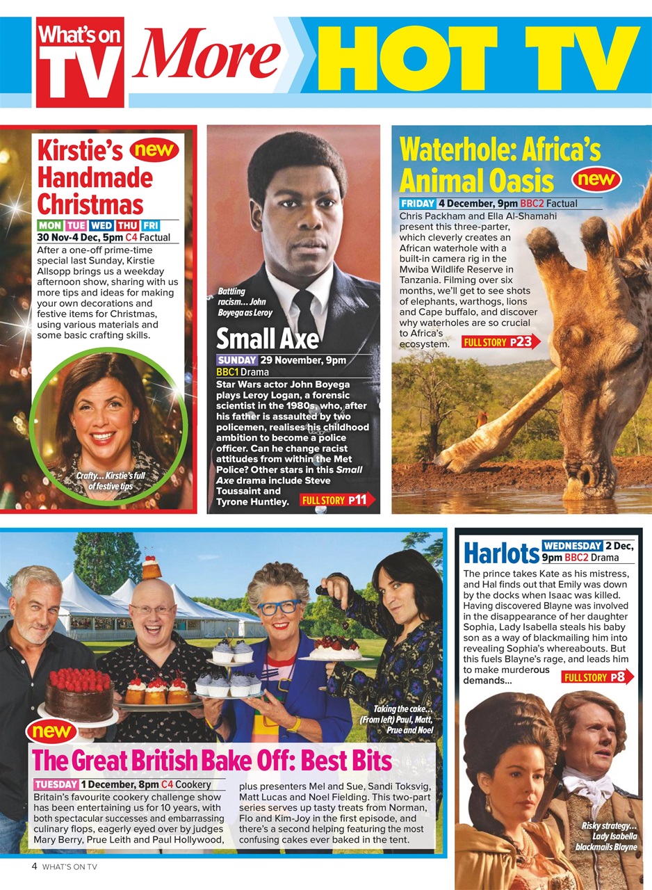 What's on TV Preview Pages