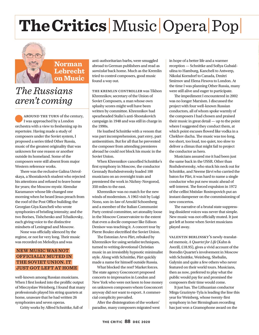 The Critic Preview Pages