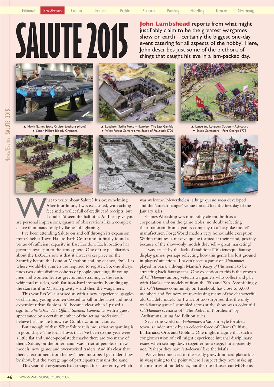 Miniature Wargames Preview Pages
