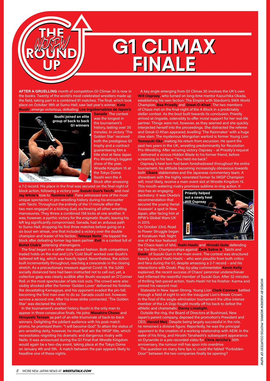 Wrestletalk Magazine Preview Pages