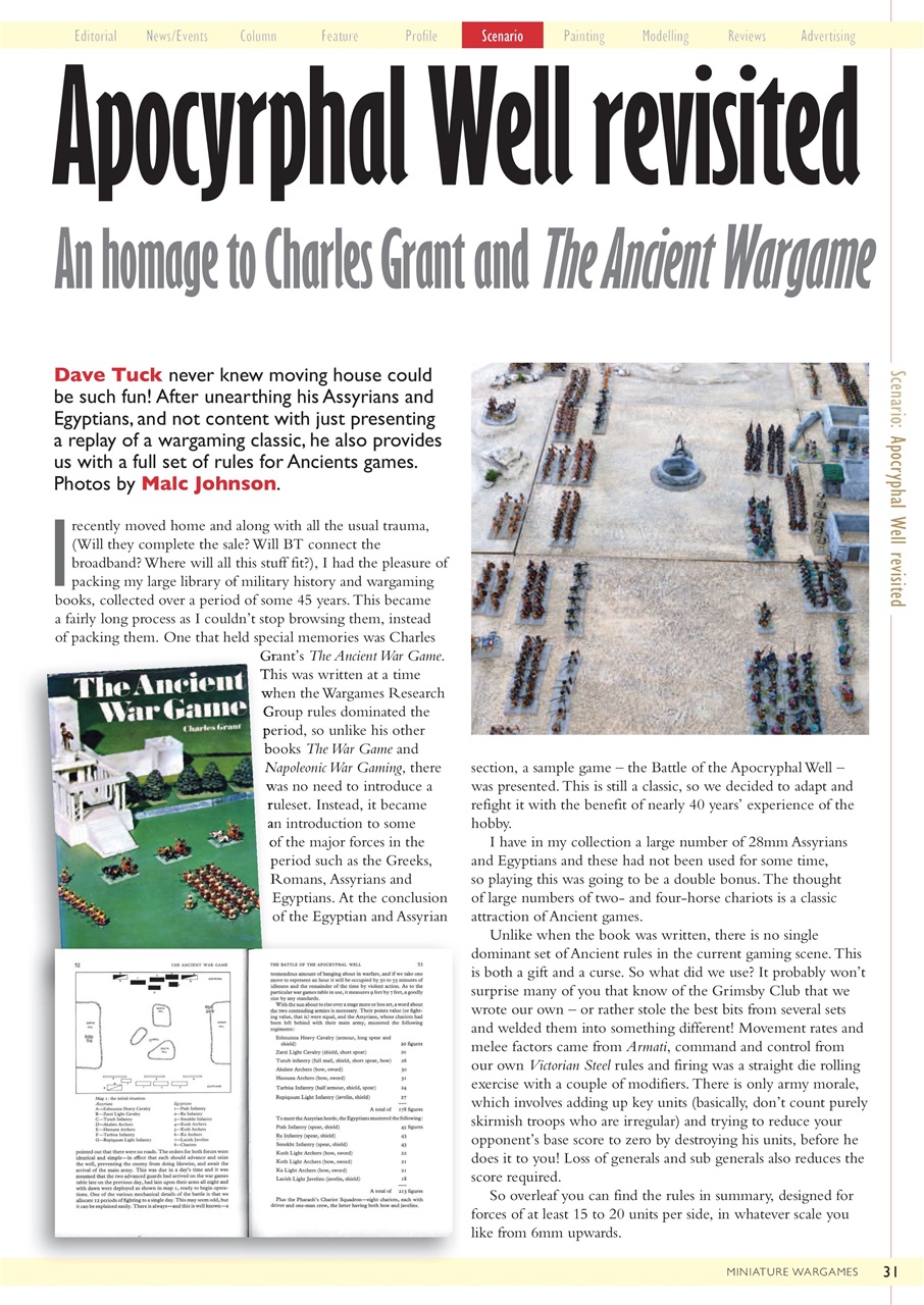 Miniature Wargames Preview Pages
