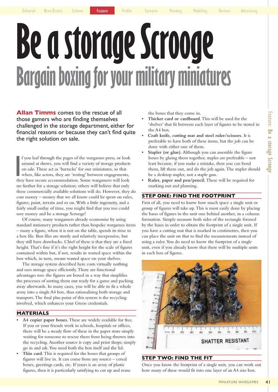 Miniature Wargames Preview Pages