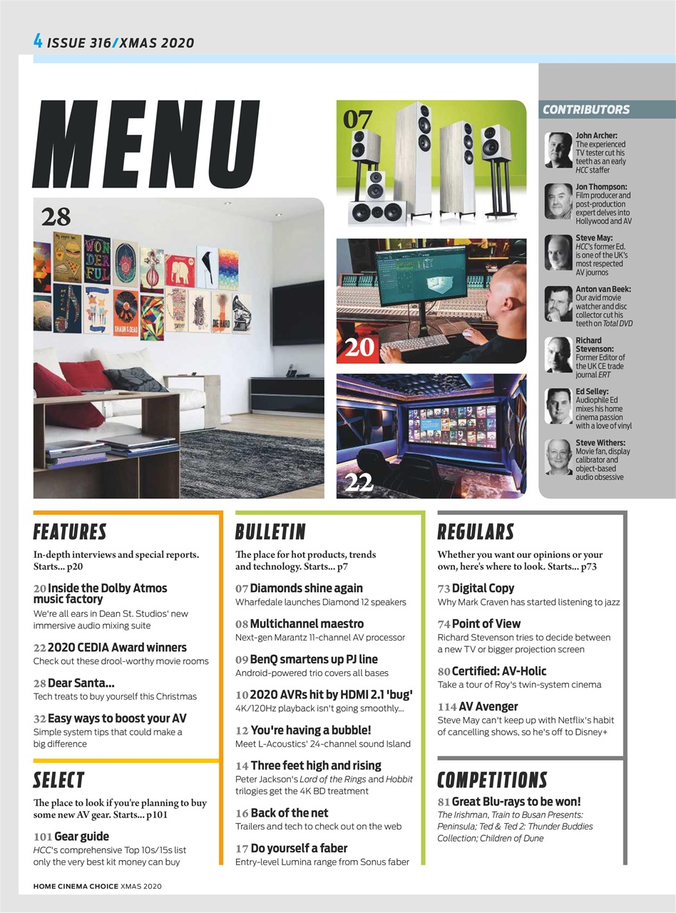 Home Cinema Choice Preview Pages