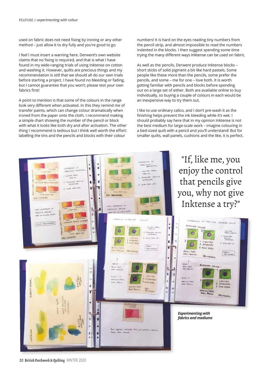 Patchwork and Quilting Preview Pages