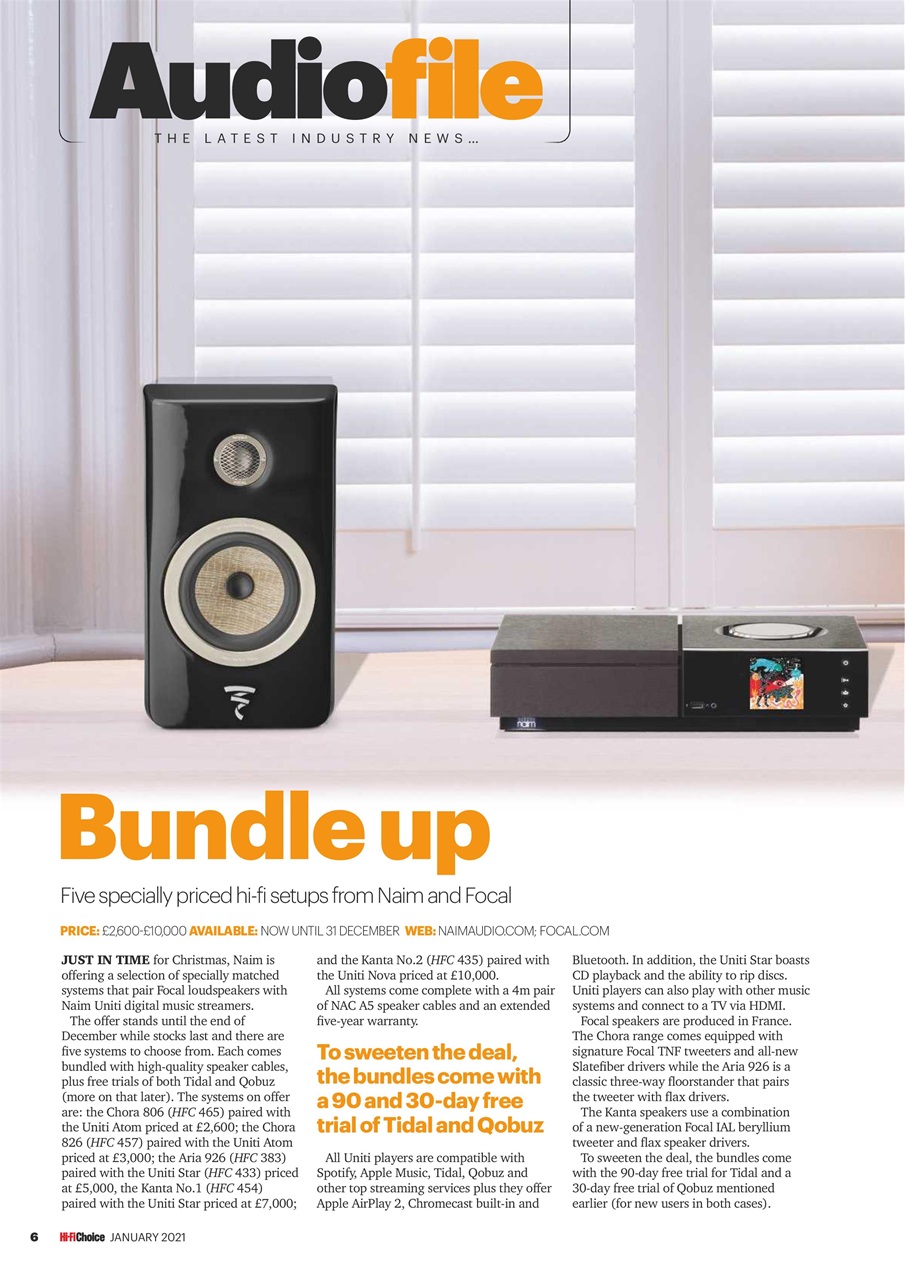 Hi-Fi Choice Preview Pages