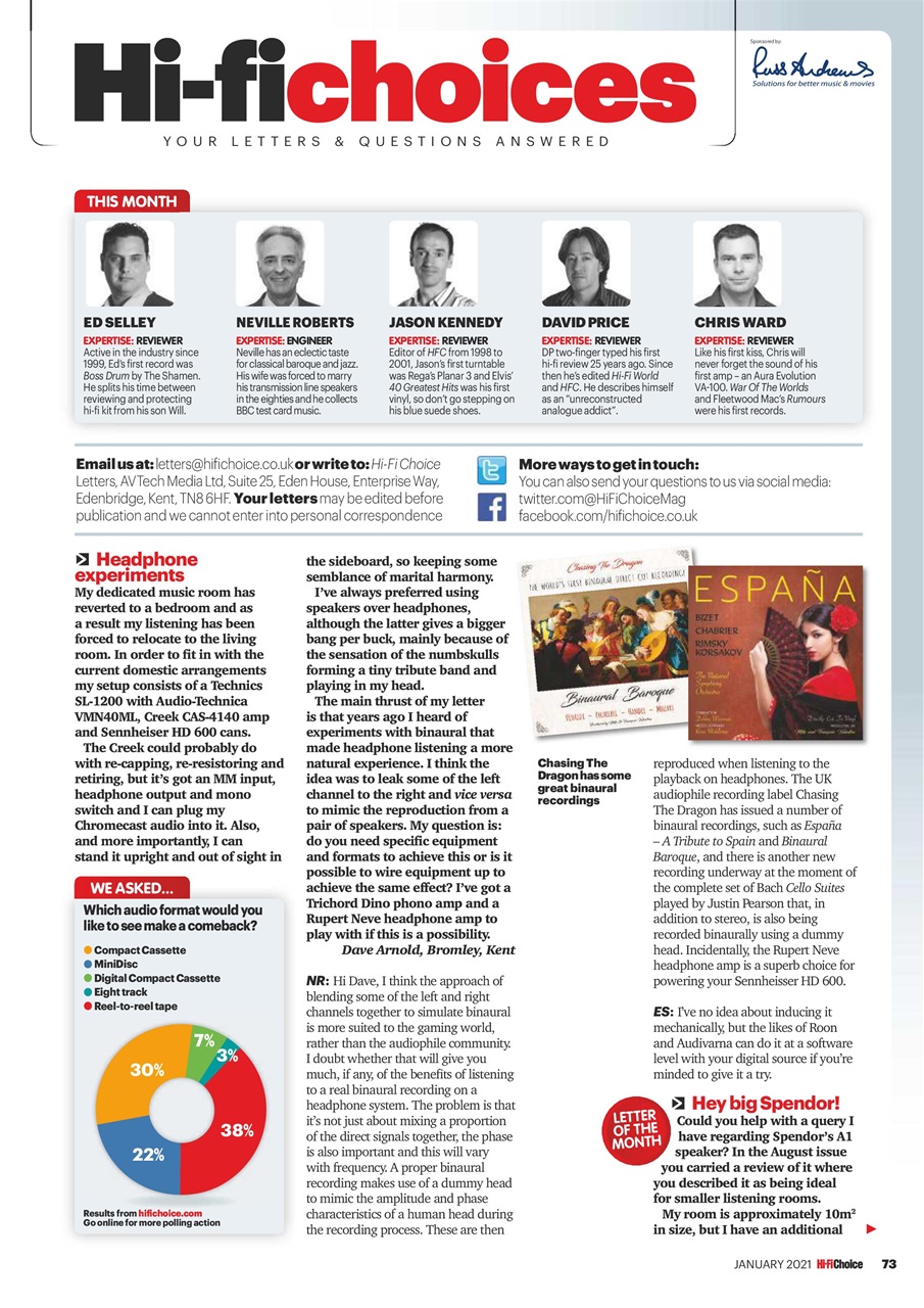 Hi-Fi Choice Preview Pages