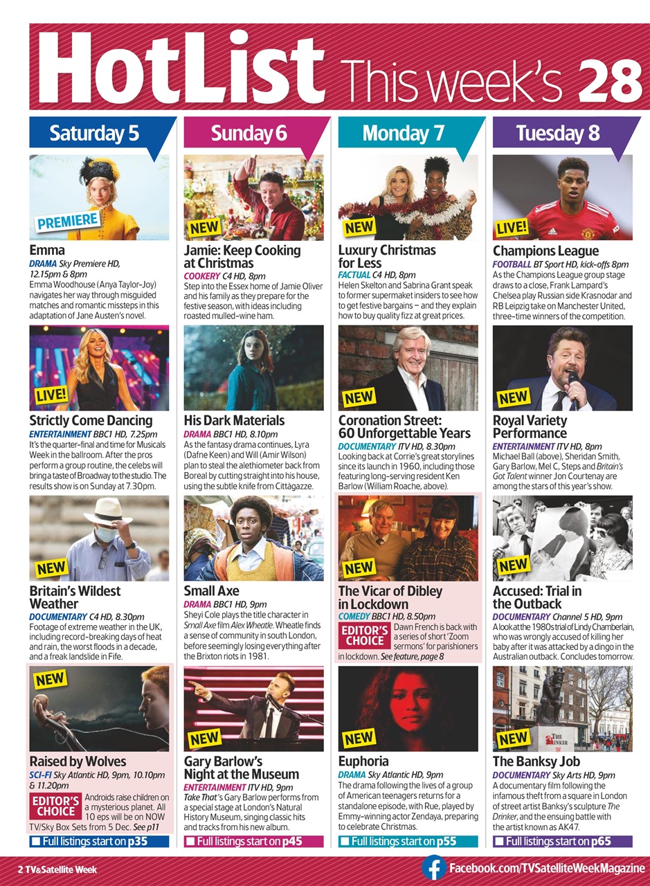TV & Satellite Week Preview Pages