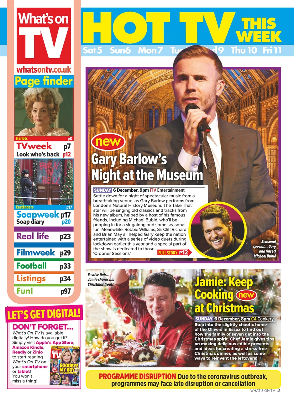 What's on TV Preview Pages