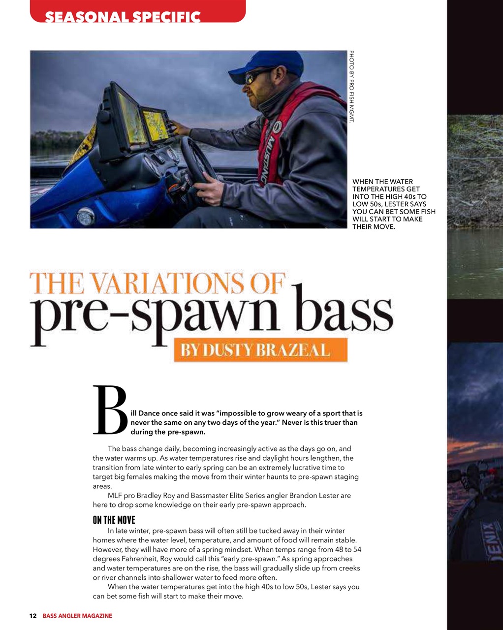 BASS ANGLER MAGAZINE Preview Pages