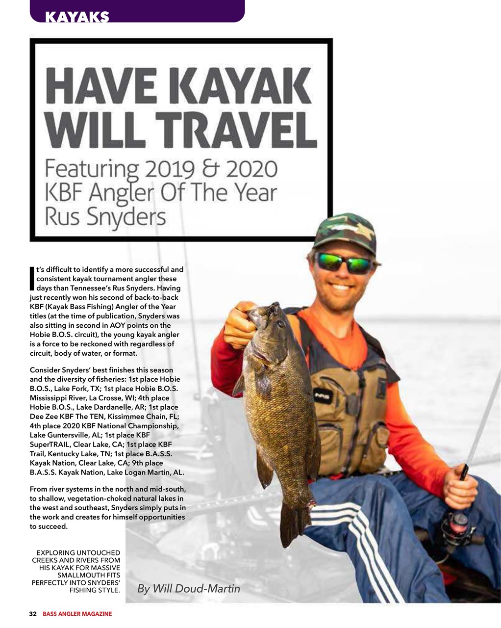 BASS ANGLER MAGAZINE Preview Pages