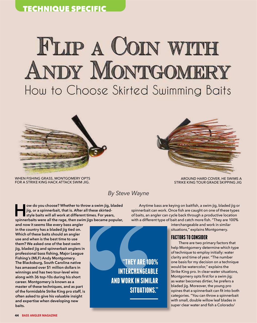 BASS ANGLER MAGAZINE Preview Pages