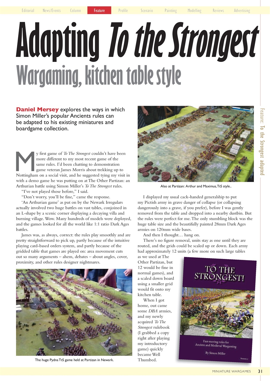 Miniature Wargames Preview Pages