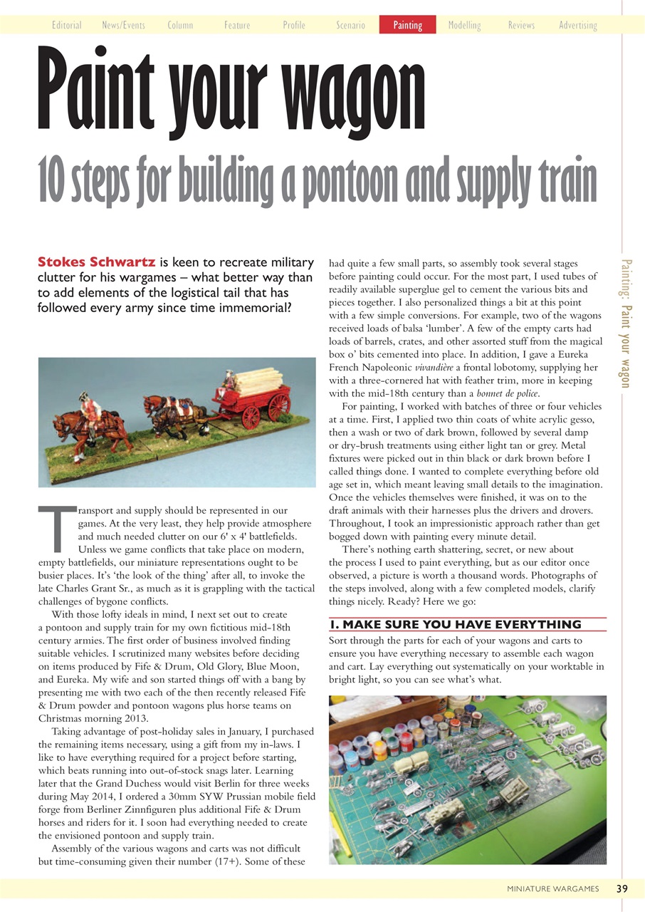 Miniature Wargames Preview Pages