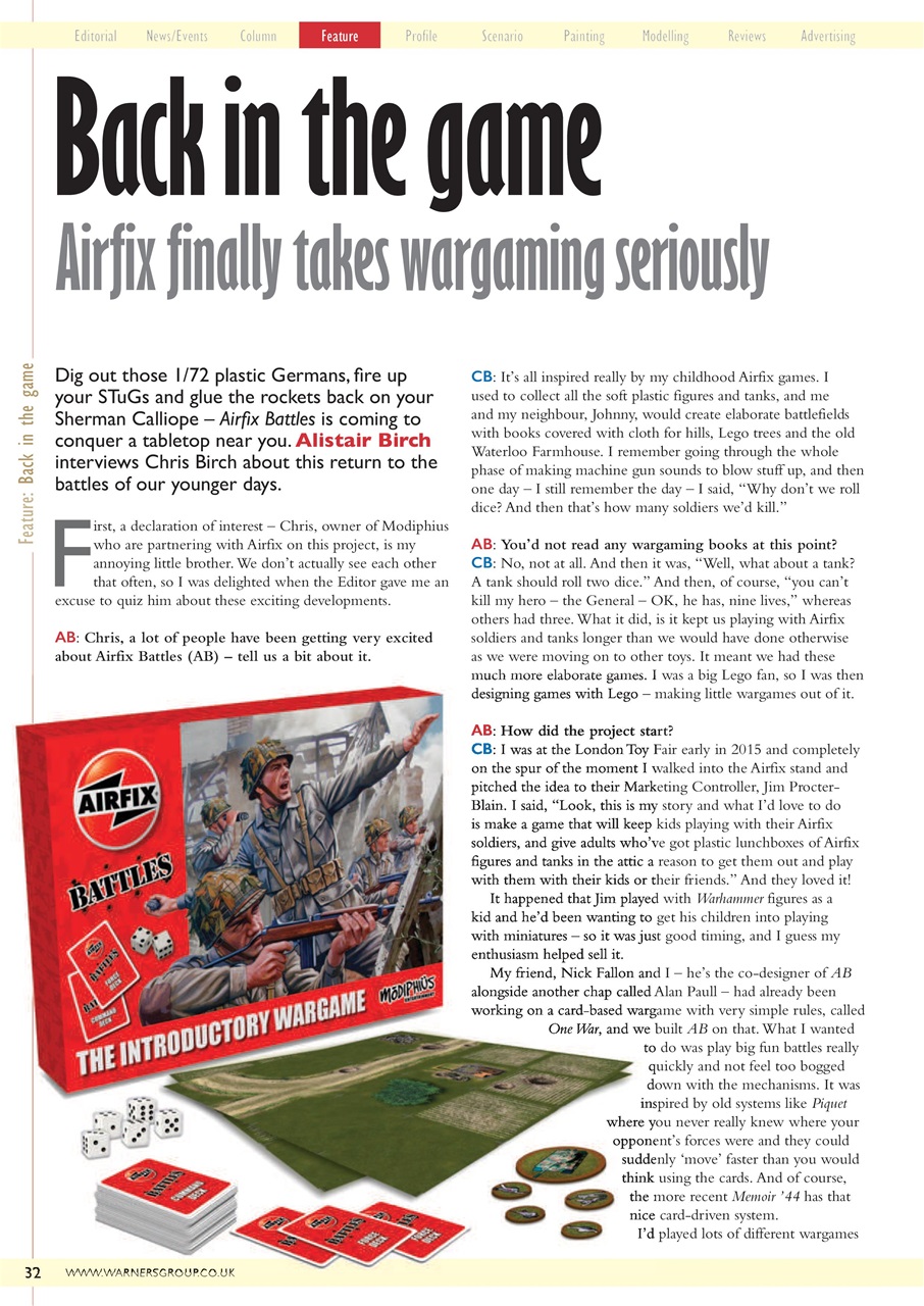 Miniature Wargames Preview Pages