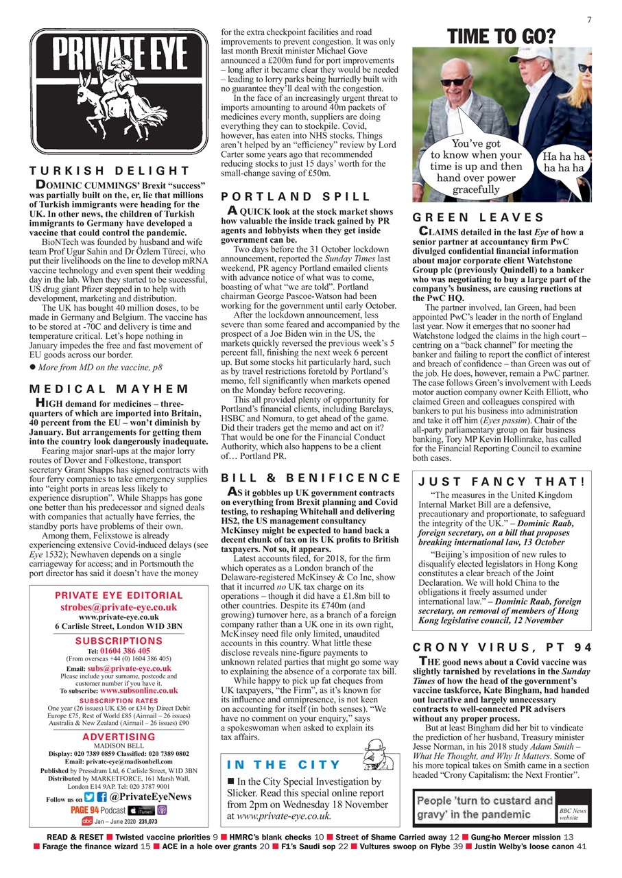 Private Eye Preview Pages
